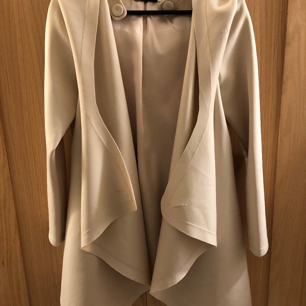 Rosa Lulu lined blush colored hooded jacket